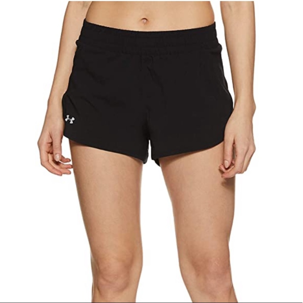 UNDER ARMOUR BLACK ENDEAVOR ATHLETIC SHORTS